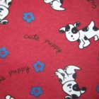 Fabric 4 - Cute Puppy Red